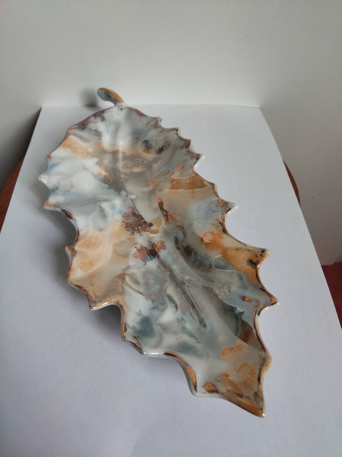 Modernist porcelain catchall hand-painted – APILCO France