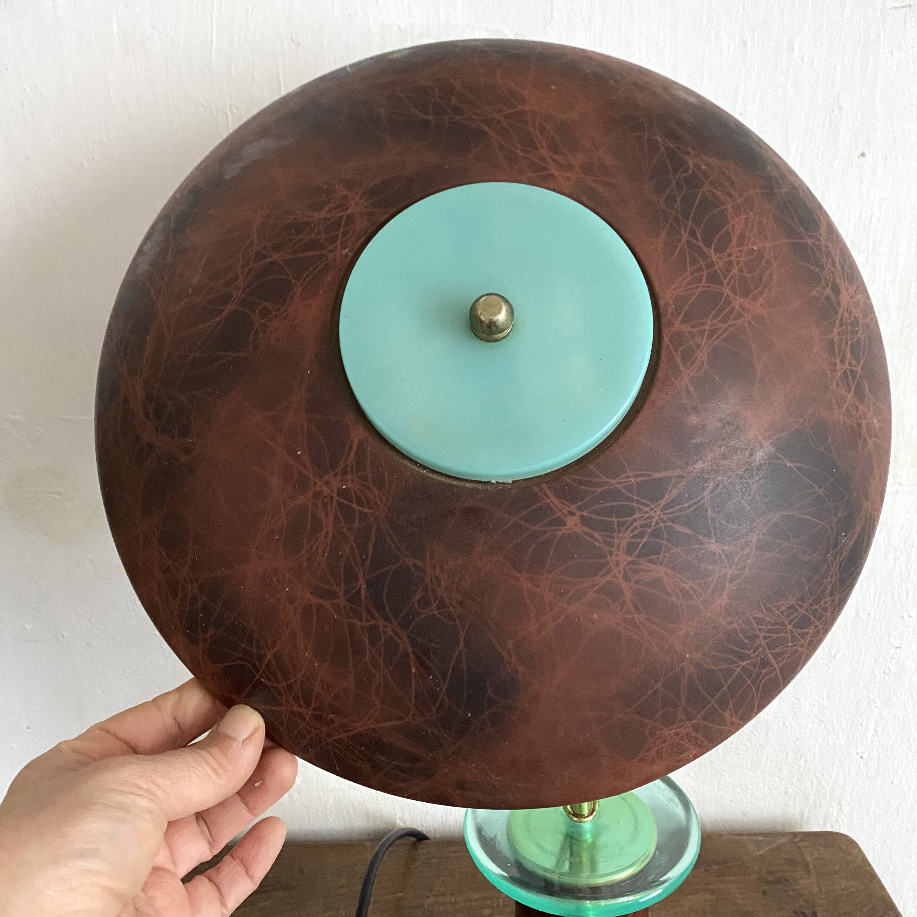 Vintage 80s mushroom lamp