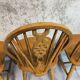 3 vintage Windsor wheelback chairs