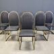 Vintage brass dining chairs by Belgochrom, 1970s