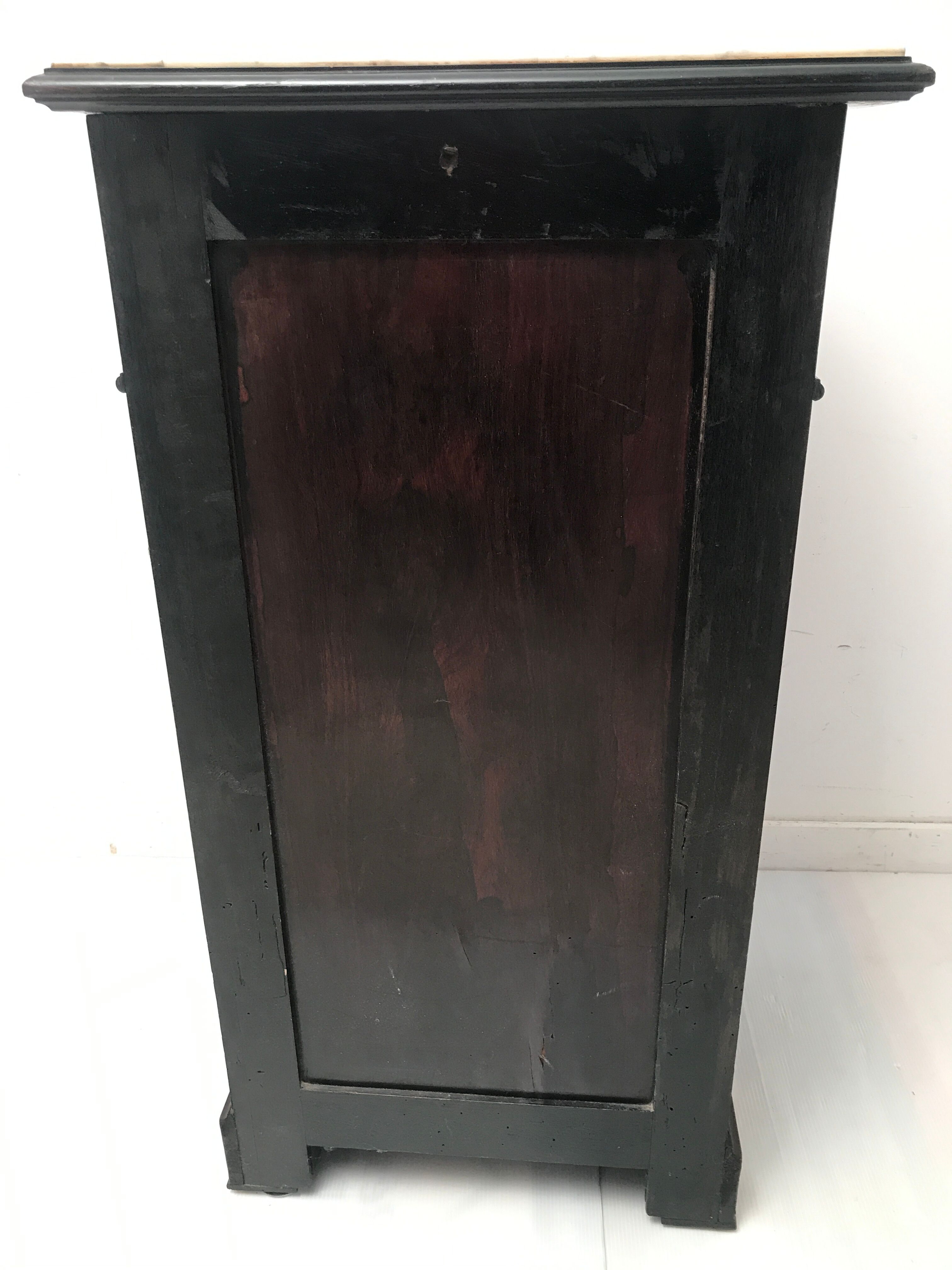 Vintage inlaid drawer cabinet