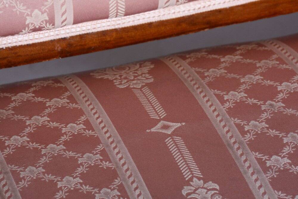 Biedermeier Oak Seating Set in Walnut, Austria, 1840s, Set of 5
