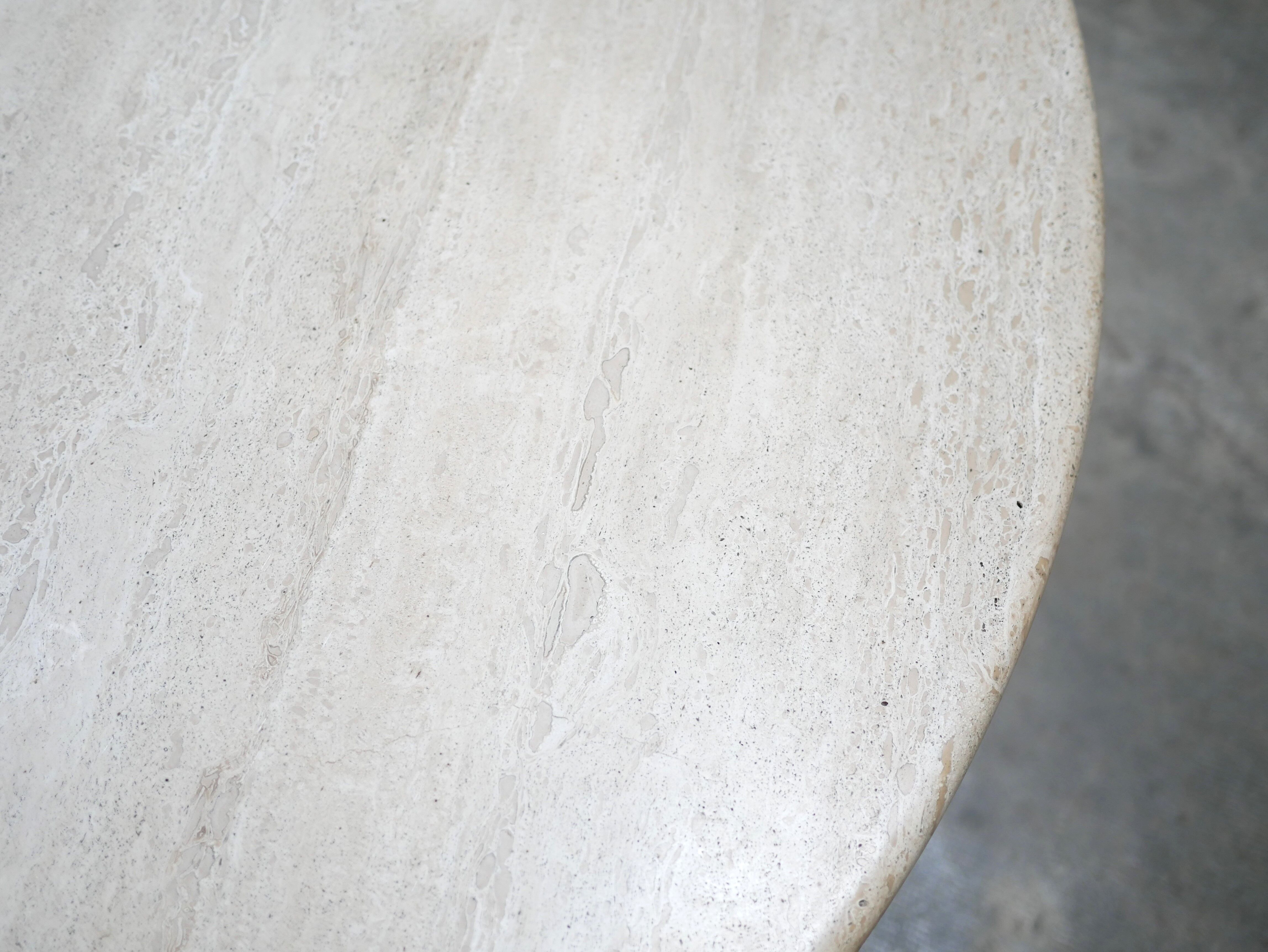 Vintage travertine dining table