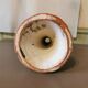 Large green ceramic candle holder Morocco