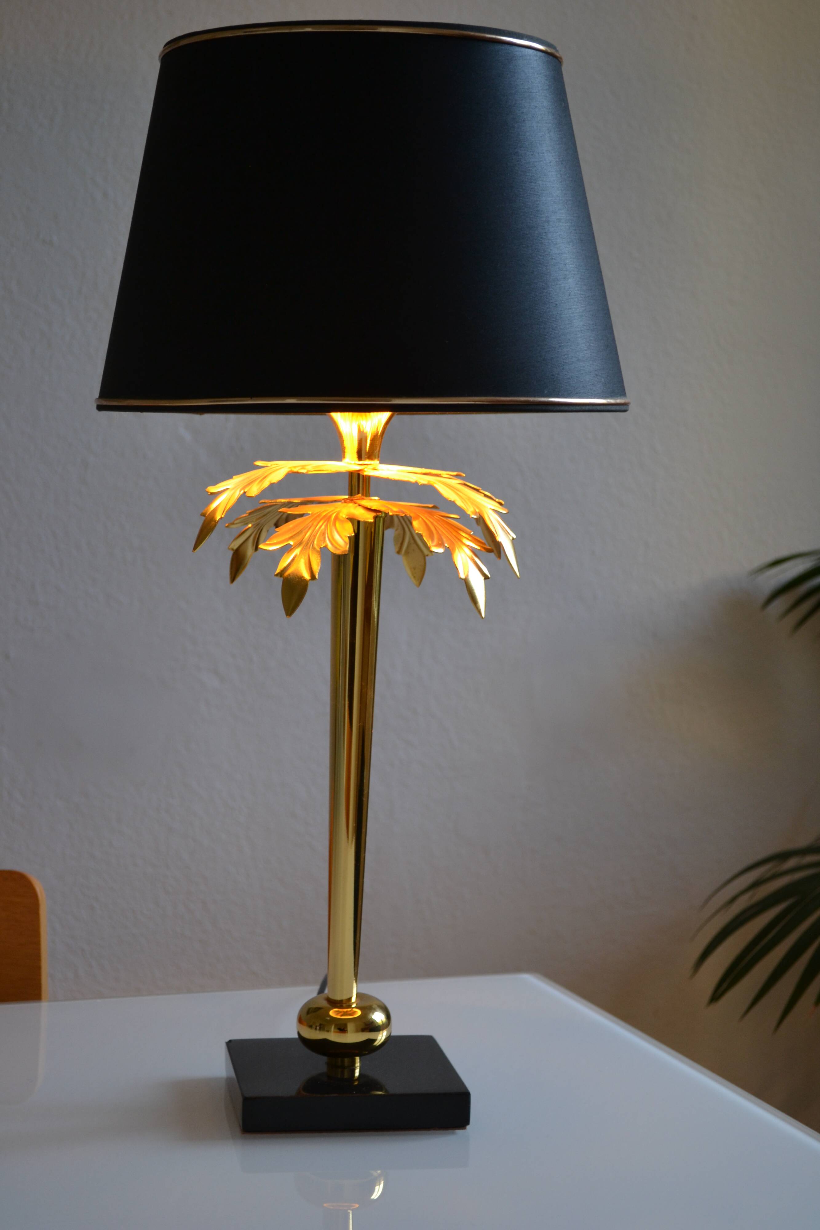 “Palm tree” lamp chandelier Deknudt Belgium