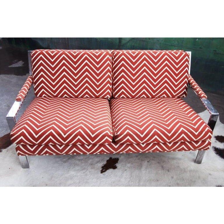 Cy Mann sofa in Chrome, 1970s