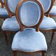 6 chaises à  médaillon Louis XVI
