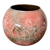 Cache-pot vintage Laque Line | Vase boule décoratif inclusion verre