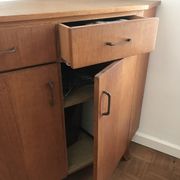Vintage corner furniture 1950 1960 chene convenient wood buffet
