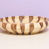 Beige round bowl with dots