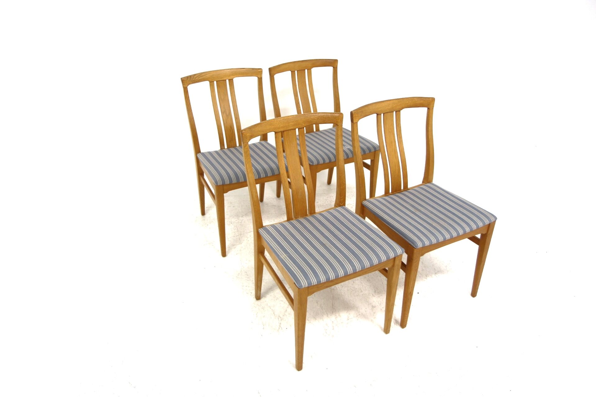Set of 4 Scandinavian oak chairs, Sweden, 1960
