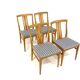 Set de 4 chaises scandinave en chêne, Suède, 1960