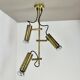 Unique 3-spot brass ceiling light koch and lowy style omi lighting germany, 1970