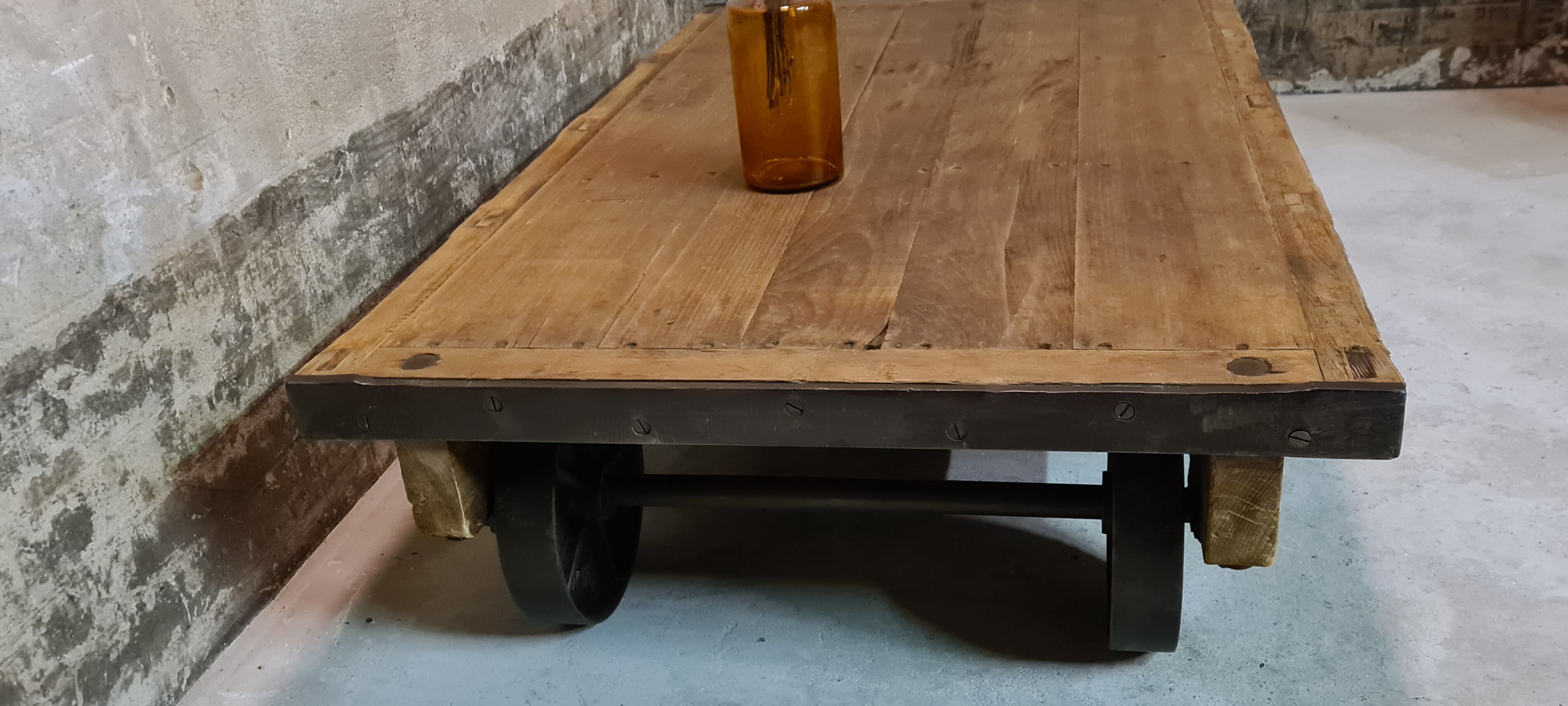 Industrial coffee table