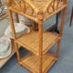 Corner shelf in rattan