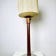Large Size Wood & Sring Table Lamp By Uno & Östen Kristiansson For Luxus, Sweden 1960S