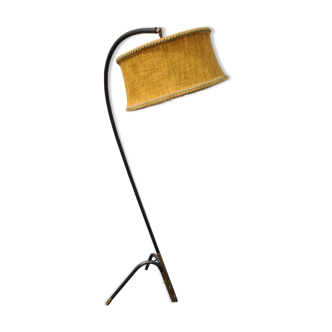 Vintage from the 50s curved floor lamp .