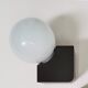 Vintage wall lamp in opaline glass and plastic 1970s