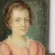 Pastel XIX portrait d'une jeune femme