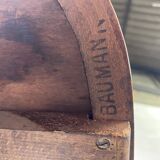 Baumann rotating wooden armchair