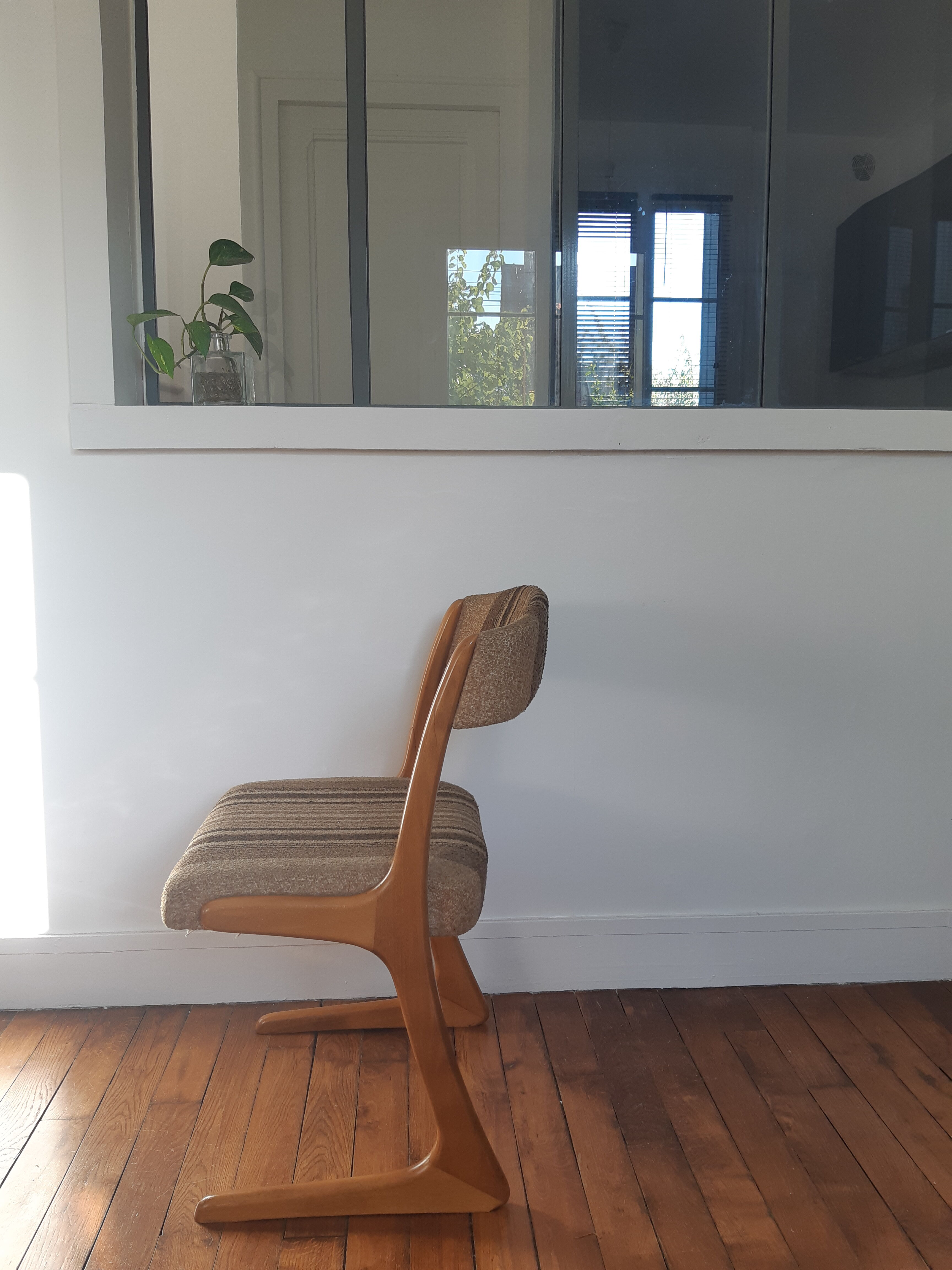 Vintage sled style chair