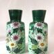 Pair of glass vases Early XXth