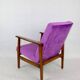 Vintage Violet Velvet Lounge Chair, 1970s