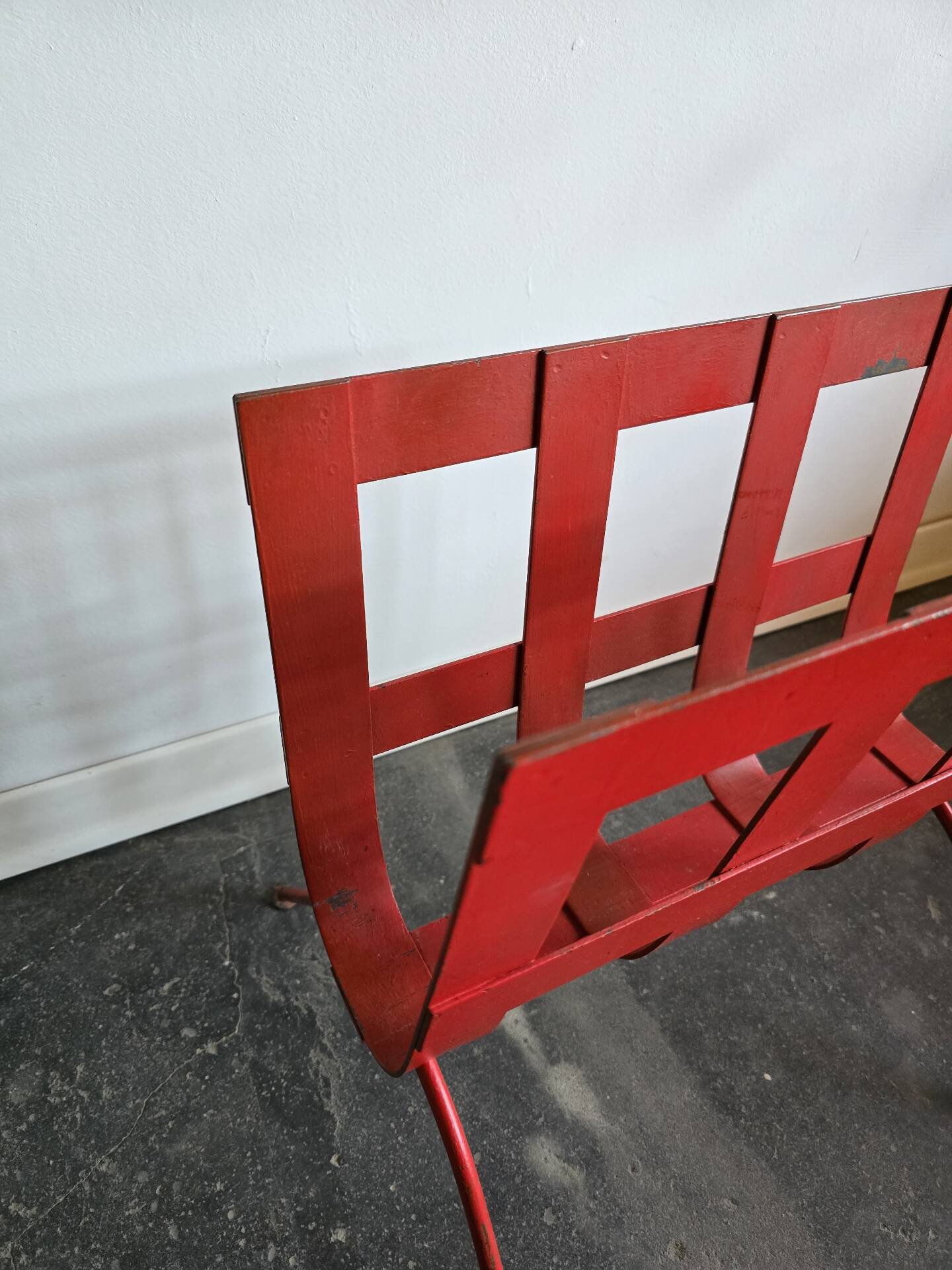 70s Metal Stand for Newspaper, Towel or Wood