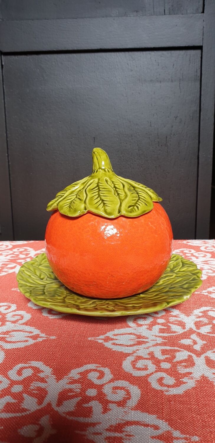 Pot à confiture orange