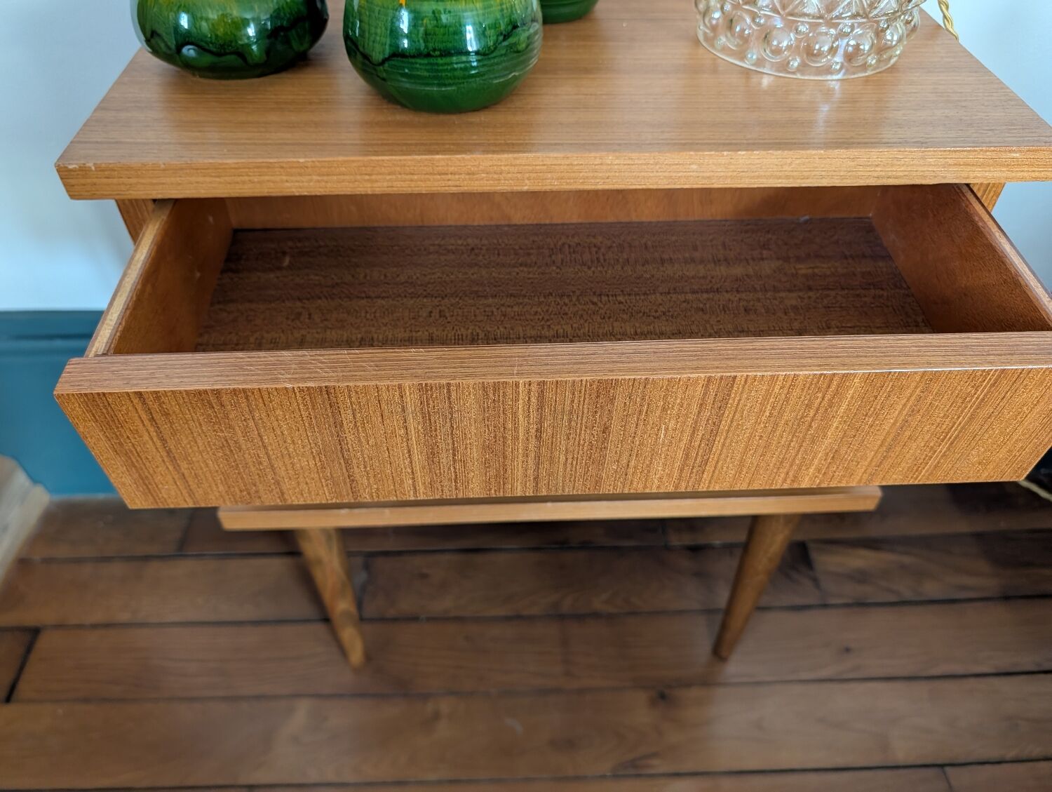 70s Scandi Icon: Architectural & Functional Nightstand