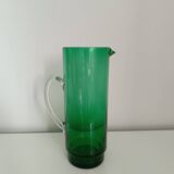 Broc - carafe - pichet en cristal vert