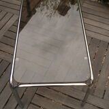 Coffee table chrome glasses smoke vintage 1970