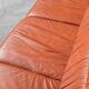 Divano vintage a 3 posti en pelle design anni '70 modernariato