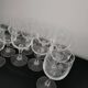 Lot de 19 verres à a pied en cristal ciselé