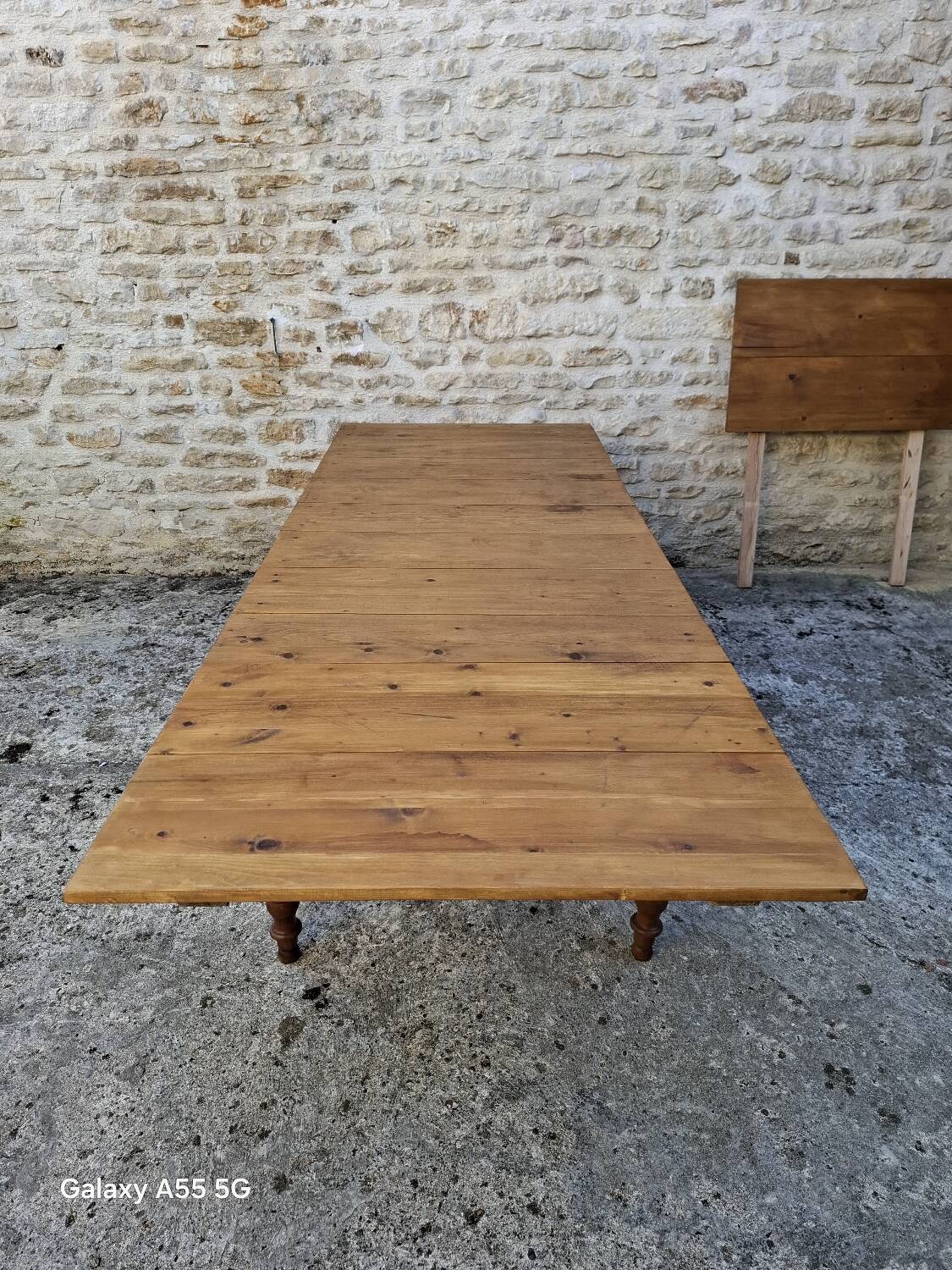 Extendable farmhouse table 285 x 86