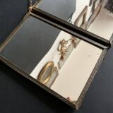 Miniature triptych mirror from the end of the 19th century