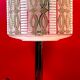 Lampe art deco verrerie émaillée à décor géométrique & d'arabesques