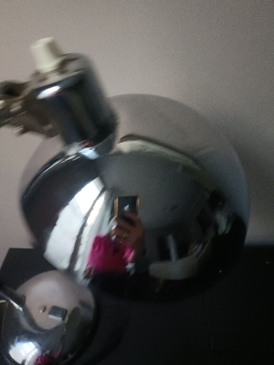 Flexible chrome desk lamp 40'