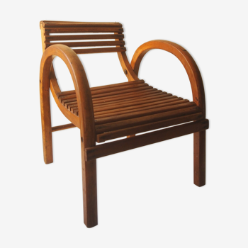 Modernist wooden chair