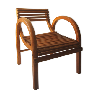 Modernist wooden chair
