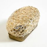 Beautiful original Mid Century Modern glass bubble wall lamp