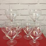 48-piece engraved glass service