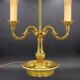 Bronze Bouillotte Lamp in Louis XVI Style with Two Lights "Lucien Gau"