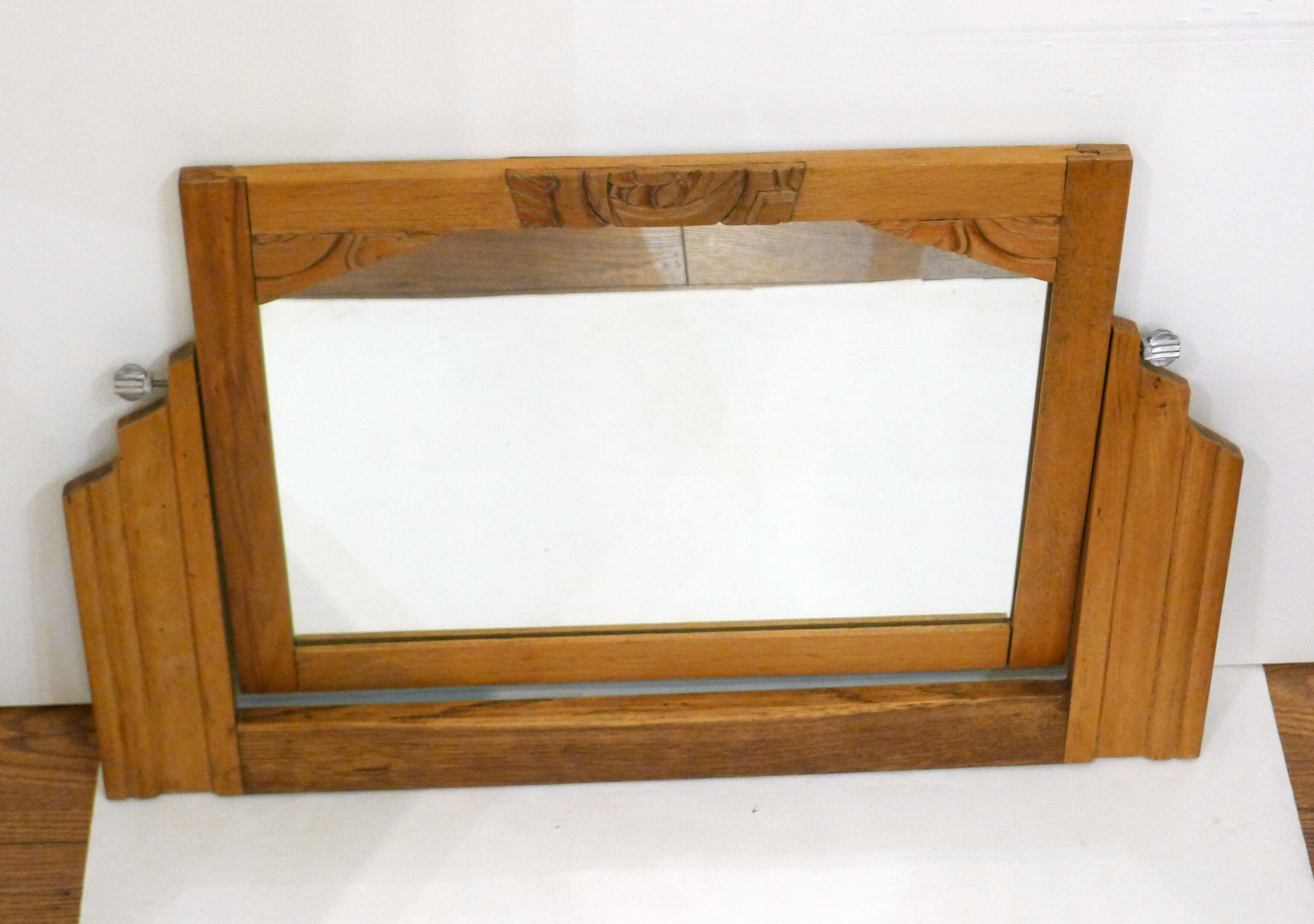 Art Deco dressing table mirror 60x39cm