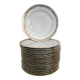 18 golden flat plates CNP Haute Porcelaine de Luxe du Berry