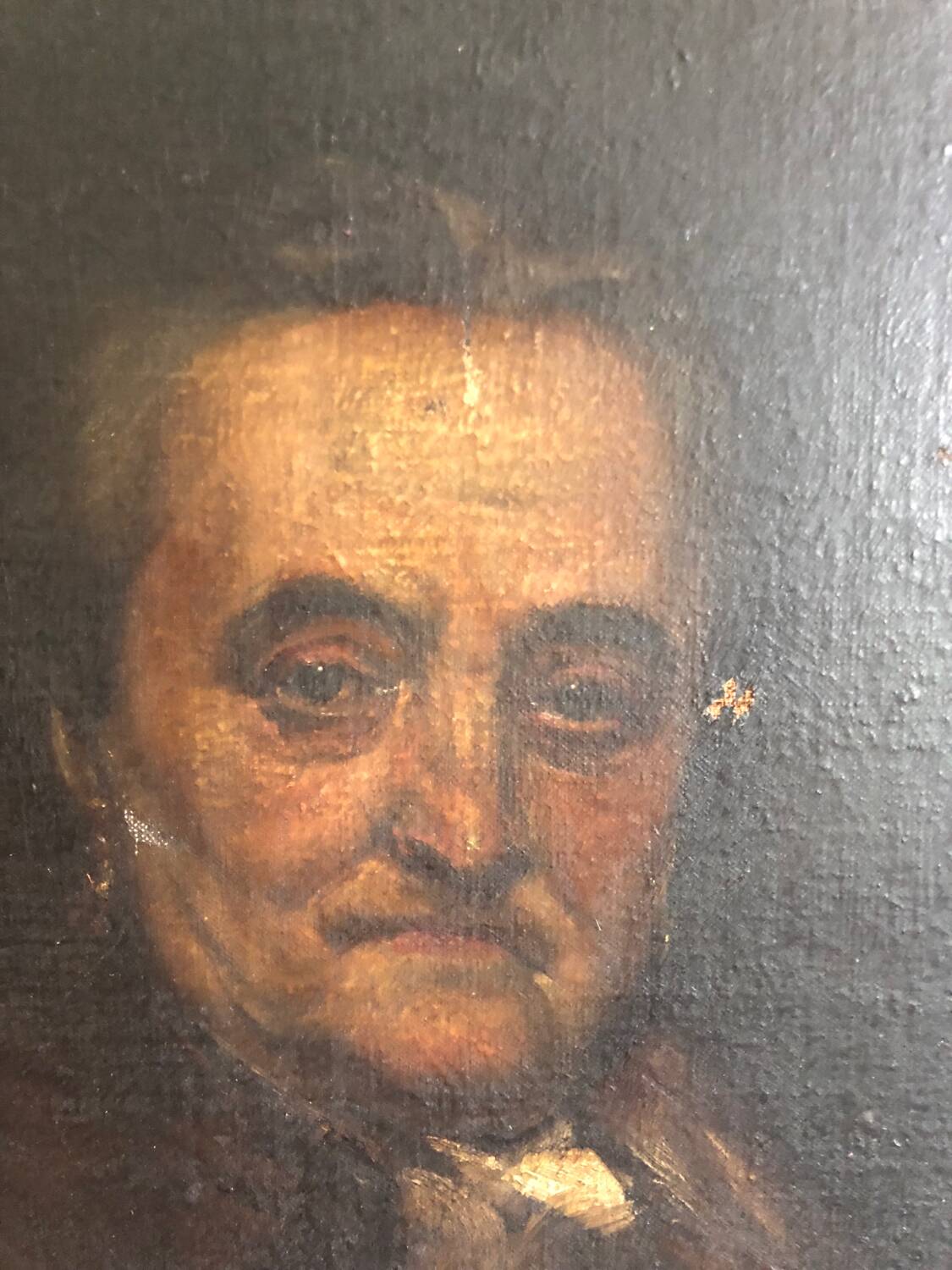 Portrait of a man oil on canvas 19th century