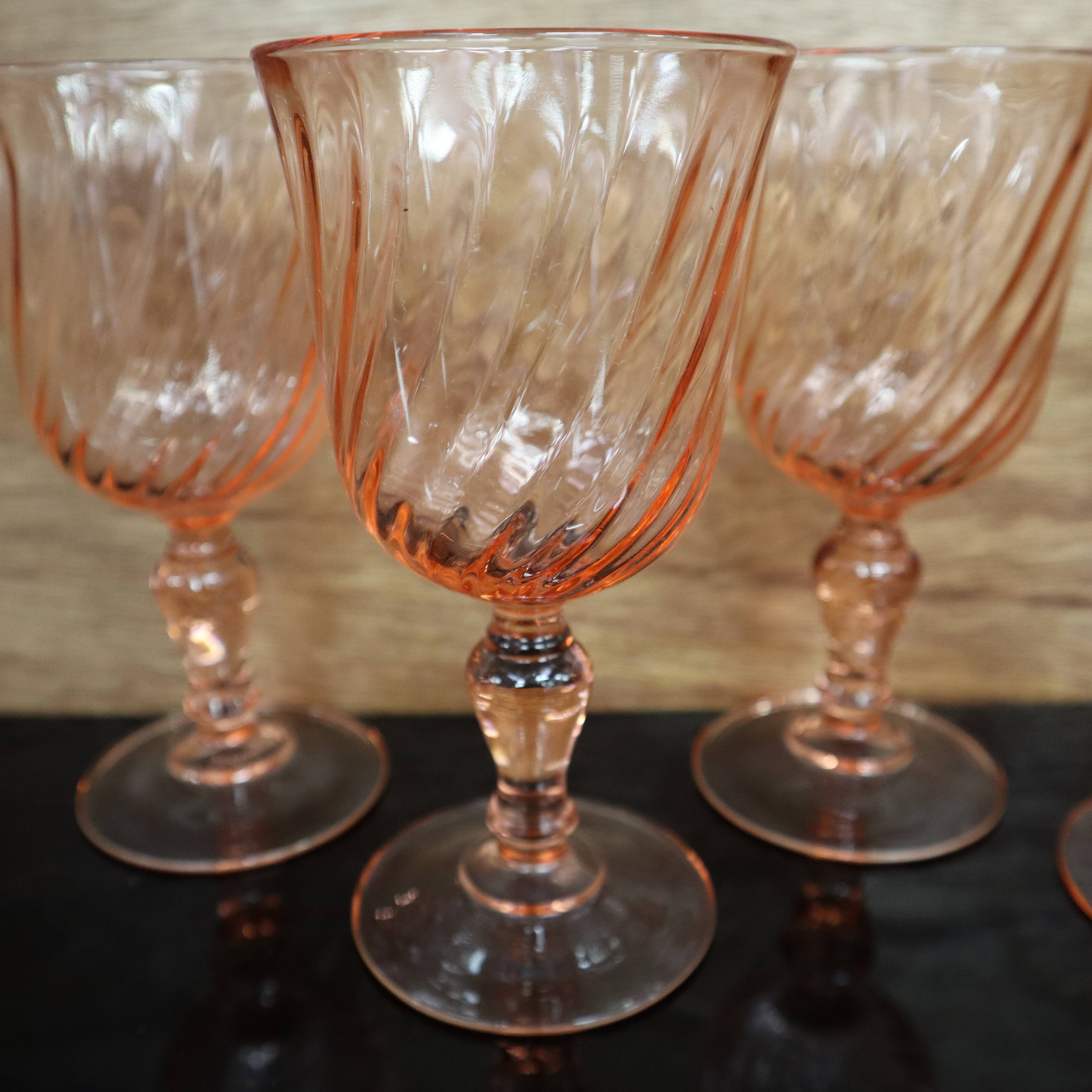 6 Rosaline Luminarc Arcoroc red wine glasses