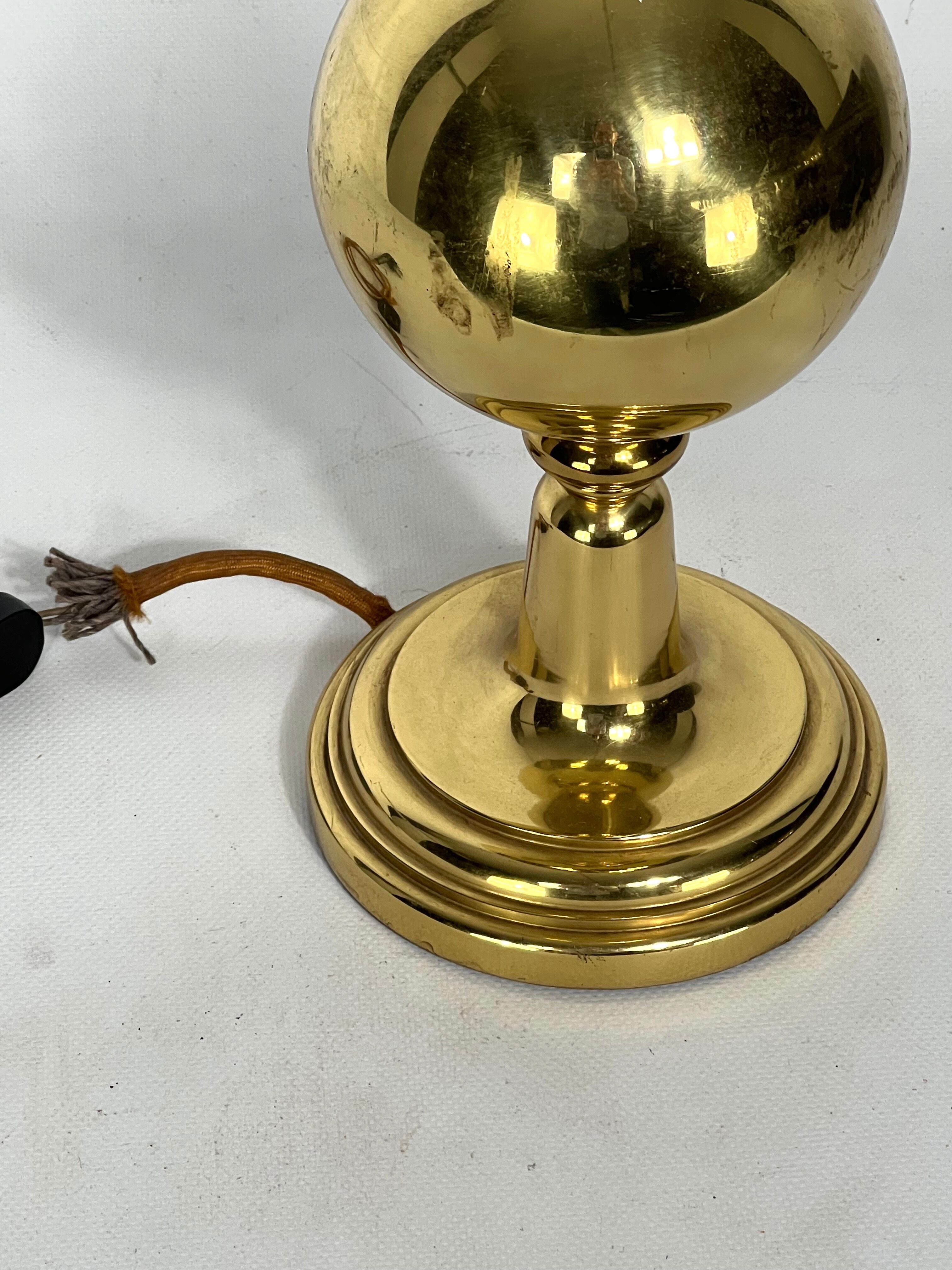 Mid-century Italian brass table lamp from 50s