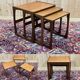 Set of 3 teak nesting tables from the GPlan brand from the 1970s