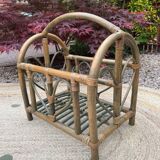 Bamboo magazine rack, 1970s